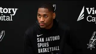 2023-24 San Antonio Spurs Season | Malaki Branham Practice Media Availability 12.9.2023