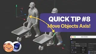 C4D | Quick Tip #8 - Move Object Axis with Ease