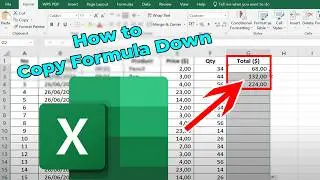 How to Copy Formula Down in Excel