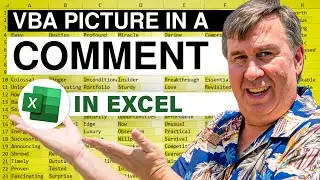 Excel - Adding a Pop-Up Picture to an Excel cell using VBA - Episode 1386