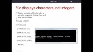 printf - %c specifier