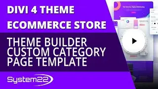 Divi 4 Ecommerce Theme Builder Custom Category Page Template 👈