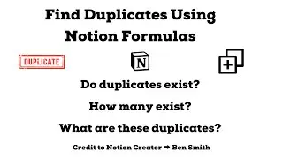 Notion Formulas 2.0: Finding and Showing Duplicates