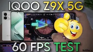 IQOO Z9X 5G BGMI/PUBG 60 FPS TEST | IQOO Z9X 5G 60 FPS PUBG TEST | SD 6 GEN 1 PROCESSOR 🥵🔥