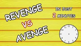 difference between 'revenge' and 'avenge' | explained with examples | The Modern Learning