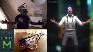 iPhone X Facial Mocap using Motion LIVE & Perception Neuron 2.0 ~ Home Made Head mounted Camera Rig