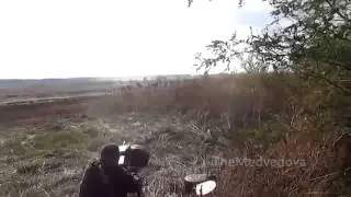 Стрельба из агс по коллоне с Украинцами