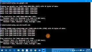 Windows tips and tricks ping command to see if Internet connection is there when you have problems