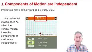 Perpendicular Components of Projectile Motion