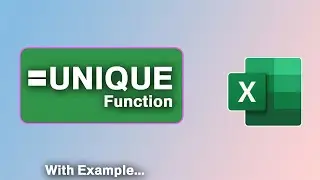 UNIQUE FORMULA IN EXCEL