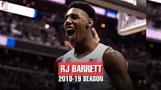 RJ Barrett Duke Freshmen Season Highlights Montage 2018-19 - 22.6 PPG, 7.6 RPG, 4.3 APG