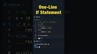 One line If statement in Python  #python #softlinks #programming #pythontutorial