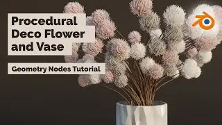 Procedural Flower or Plant with Blender Geometry Nodes 3.1 Tutorial