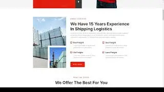 Logixtic  Transportation and Logistic Elementor Template Kit freight transportation