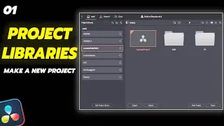 Make Your First Project | Project Libraries | DaVinci Resolve