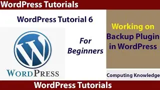 How to use backup plugin updraft plus in WordPress || WordPress - 06 for beginners