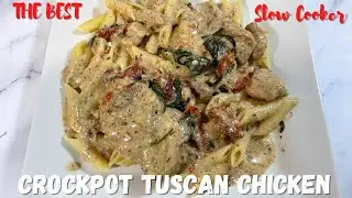 The BEST Slow Cooker Tuscan Chicken | Crockpot Tuscan Chicken | Crockpot Recipes |