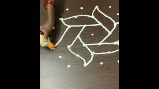 7 Dots Muggulu | Rangoli with Shorts #shorts