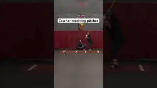 Pitchers POV of a catcher receiving pitches #baseball #baseballlife #baseballseason #mlb #shorts