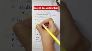 English Vocabulary Quiz