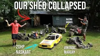 Rescuing our 20HP Nascar Go Kart + 3 Abandoned Projects for Backyard Racing!