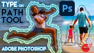 How to Create Text along a path in Photoshop || Type on Path Photoshop || Type tool Photoshop CC