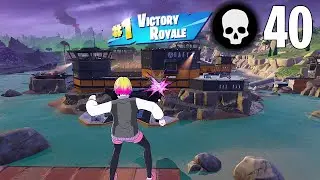 40 Elimination Solo vs Squads Win (New Fortnite Chapter 5 Season 4 Ps4 Controller Gameplay)