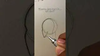How to draw head from 3/4 view