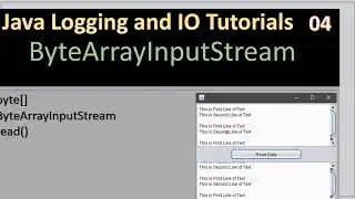 Java IO | ByteArrayInputStream Example - Java IO Tutorials #04