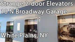 Strange 2 door Elevators at the 10 N Broadway Garage in White Plains, NY