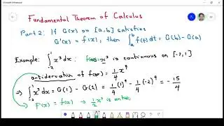 Lec. 5: Fundamental Theorem of Calculus (P2)