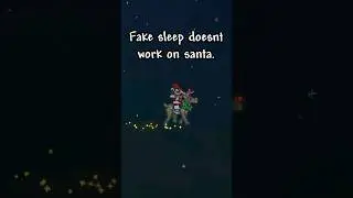 Santa spotted in Terraria!!! #terraria #funny #terrariamastermode #gaming #shorts