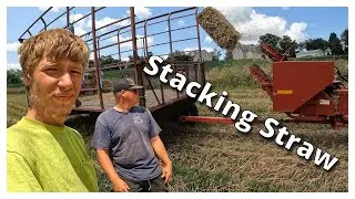 Baling Straw With THE VEGGIE BOYS