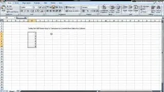 Convert Row  Data into Column in Excel