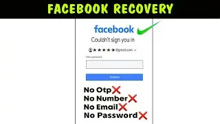 Recover facebook Account password without Recovery email and phone number 2024 || Facebook Recovery