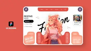 Futuristic Fashion Website UI Design in Figma: Step-by-Step Webdesign Tutorial