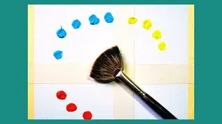 Four seasons acrylic painting for beginner|four colors acrylic painting|easy painting