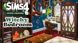 💎Witchy Bedroom Speed Build // Sims 4 Crystal Creations 💎