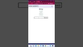 Array push method 