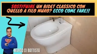 INSTALLAZIONE BIDET A FILO MURO IN SOSTITUZIONE DI QUELLO CLASSICO. RISOLTI TUTTI GLI IMPREVISTI!!