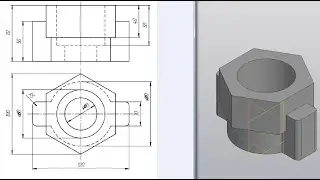 Видеоурок 030. Создание 3D модели в КОМПАСЕ-3D V18.1.