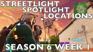 Fortnite: Streetlight Spotlight Location. Season 6 Week 1 Challenge!