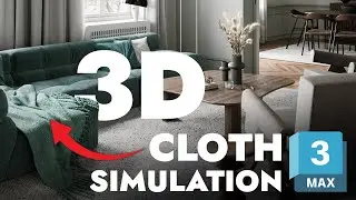 Cloth Simulation in 3ds Max | Pillow Curtain Throw