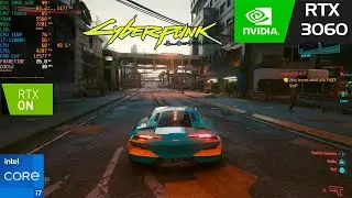 Cyberpunk 2077 Ray Tracing Psycho Settings 1080p/DLSS Quality Mode | RTX 3060 Laptop