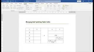 How to Merge and Split Cells in Microsoft Word