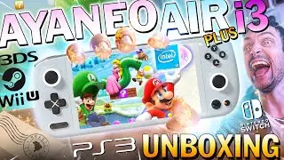 AYANEO AIR PLUS i3 CHEGOU! UNBOXING + GAMEPLAY de Switch e Steam AAA games no PC PORTÁTIL "BARATO"