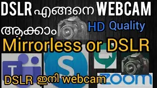 How to use DSLR or mirrorless camera as a Zoom webcam | DSLR Webcam Setup | Canon Webcam Utility