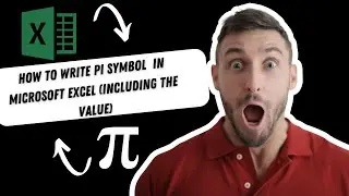 How to Write Pi in Excel (Including the Value)  #MicrosoftExcel #ExcelQuickAndEasy