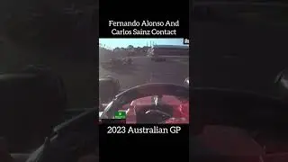 Fernando Alonso And Carlos Sainz Crash - 2023 Australian GP