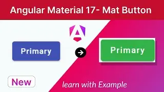 angular material button custom style | Angular Material 17 | MDC [NEW]